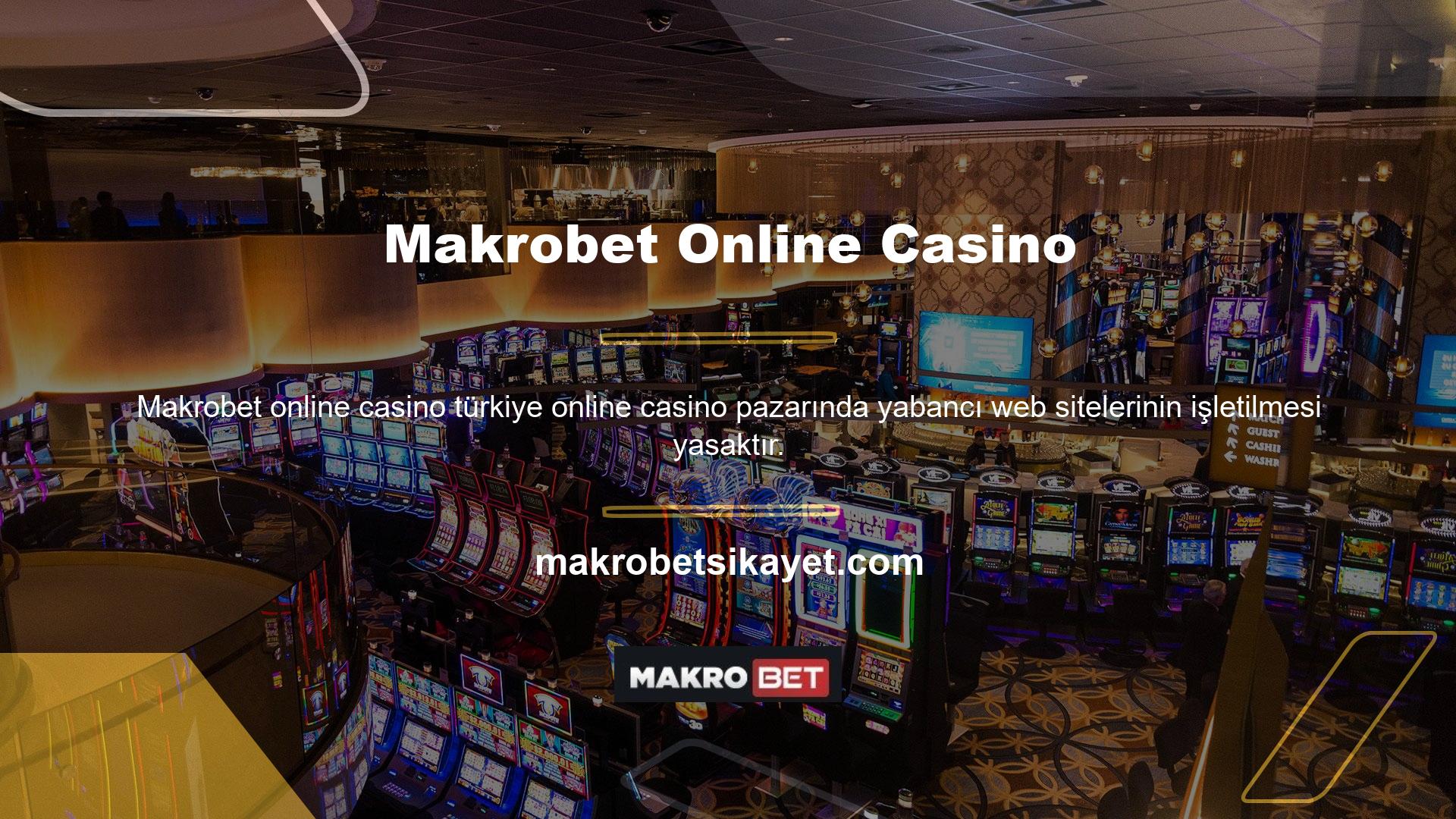 Makrobet, yabancı casino sitelerinden biridir ve bu nedenle yerel casino meraklılarına yasa dışı hizmetler sunmaktadır